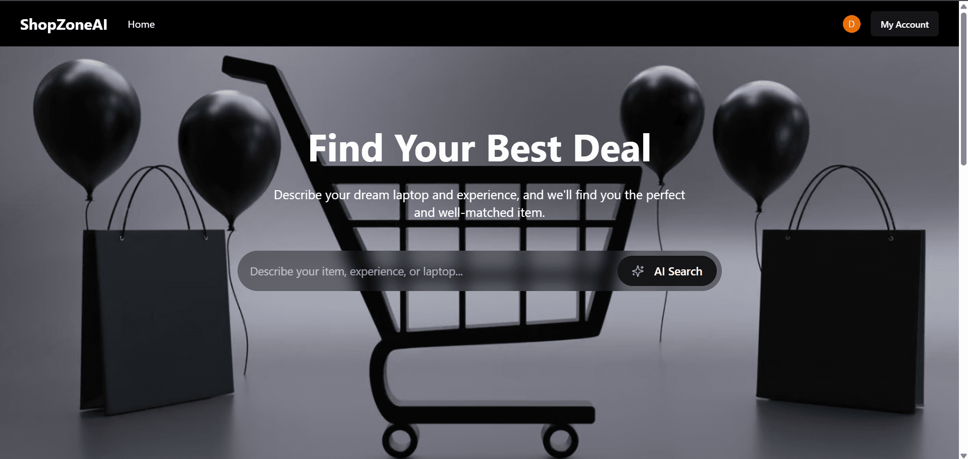 ShopZoneAI Dashboard Screenshot