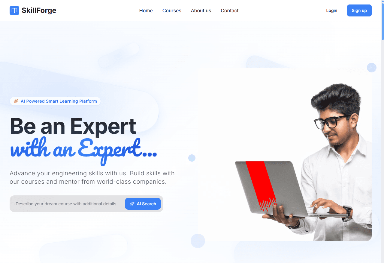 SkillForge.AI Dashboard Screenshot